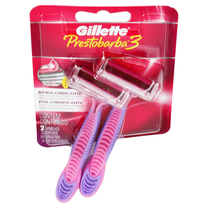 Gillete Rosa Maquina Para Afeitar Gillette Prestobarba 3 Rosa Con 2 — WeCare Pharma
