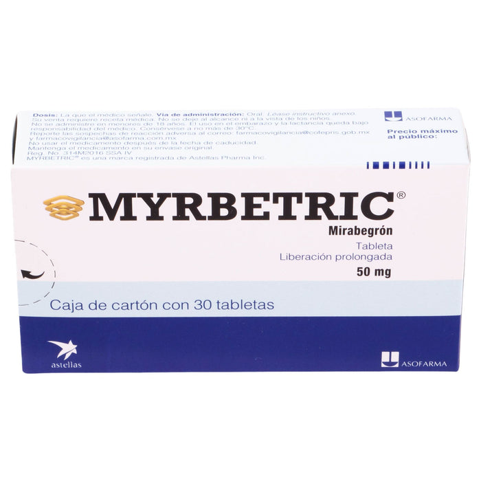 Myrbetric 50Mg Con 30 Tabletas (Mirabegron) - WeCare Pharma
