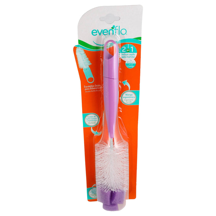 Escobillon Doble Con Esponja Evenflo - WeCare Pharma