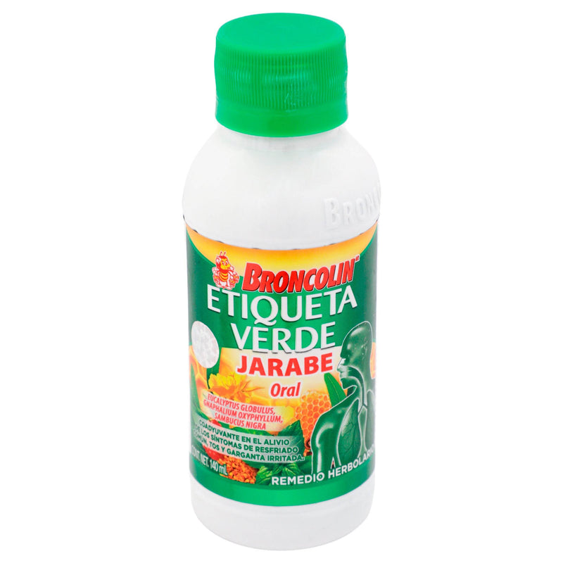 Broncolin Etiqueta Verde Jarabe 140Ml (Mezcla De Plantas) - WeCare Pharma