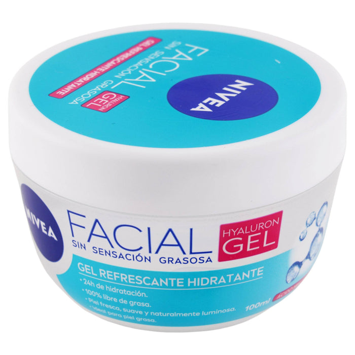Gel Nivea Facial Refrescante Hidratante Hyaluron 100Ml - WeCare Pharma
