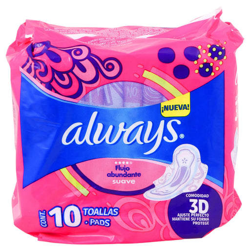 Toallas Always Pink Con 10 - WeCare Pharma