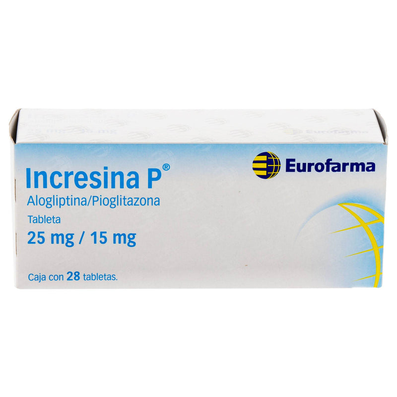 Incresina P (Alogliptina/Pioglitazona) 25Mg/15Mg Tabletas Con 28 - WeCare Pharma