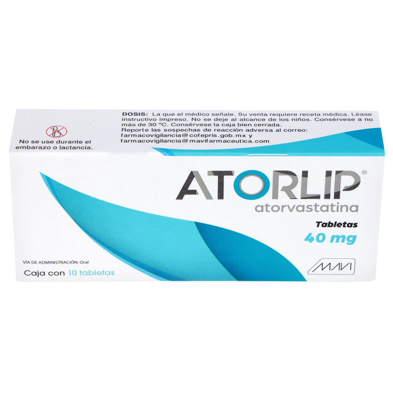 Atorlip 40Mg Con 10 Tabletas (Atorvastatina) - WeCare Pharma