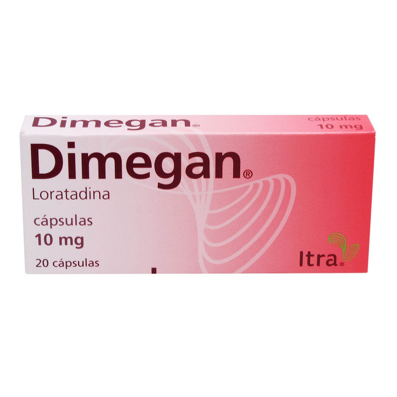 Dimegan 10Mg Con 20 Capsulas (Loratadina) - WeCare Pharma