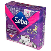 Toallas Femeninas Saba Buenas Noches C/Alas Con 28 - WeCare Pharma