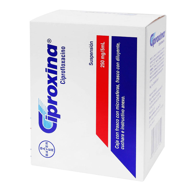 Ciproxina Suspensión 250Mg/5Ml 100Ml (Ciprofloxacino) - WeCare Pharma