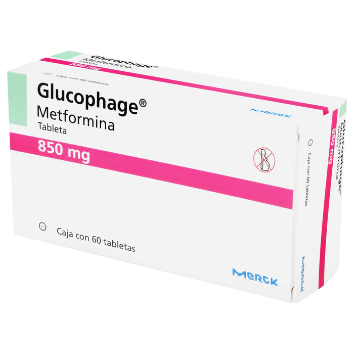 Glucophage 850Mg Con 60 Tabletas (Metformina) - WeCare Pharma