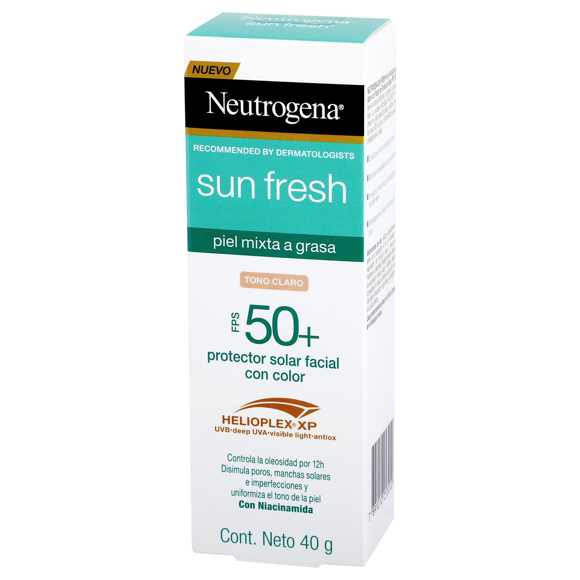 Neutrogena Bloqueador Sun Fresh Fps50+ 40G Tono Light 4 - 7891010253202