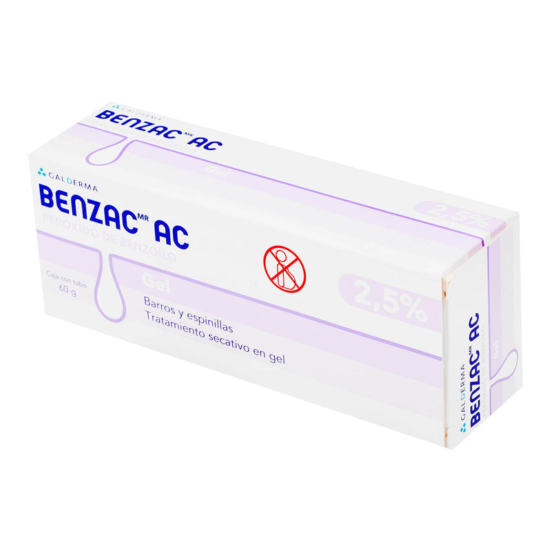 Benzac Ac Gel 2.5% 60G (Peroxido De Benzoilo) - WeCare Pharma