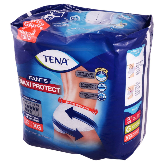 Pañal Tena Maxi Protect Extra Grande Con 10 - WeCare Pharma
