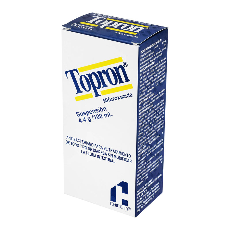 Topron Suspensión 4.4G/100Ml 120Ml (Nifuroxazida) - WeCare Pharma