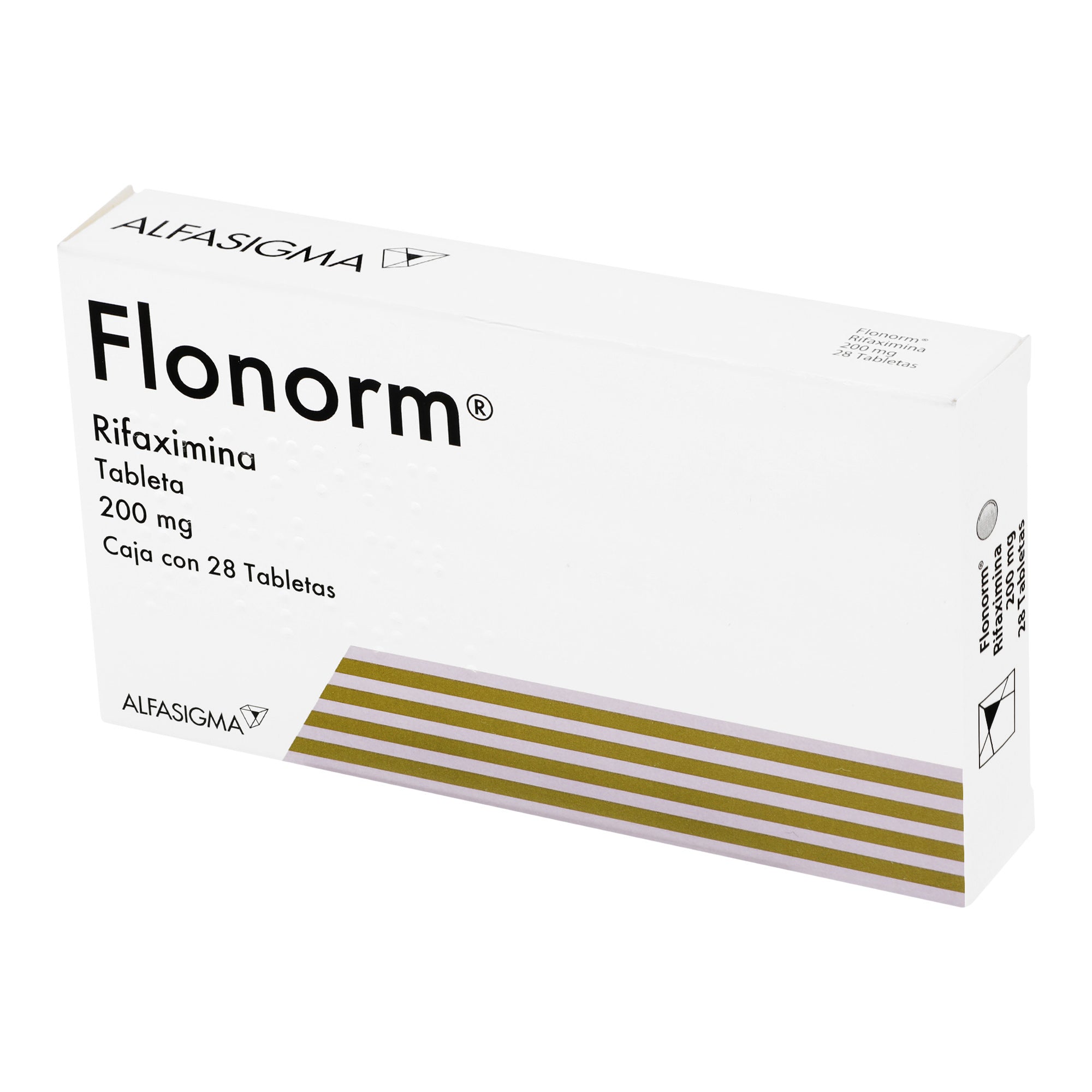 Flonorm 200Mg Con 28 Tabletas (Rifaximina) 3 - 8020030053106