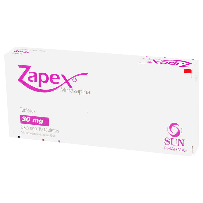 Zapex 30Mg Con 10 Tabletas (Mirtazapina) 3 - 7503006916465