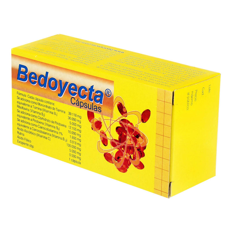 Bedoyecta Con 30 Capsulas (Complejo B/Acido Folico/Vitamina C) - WeCare Pharma