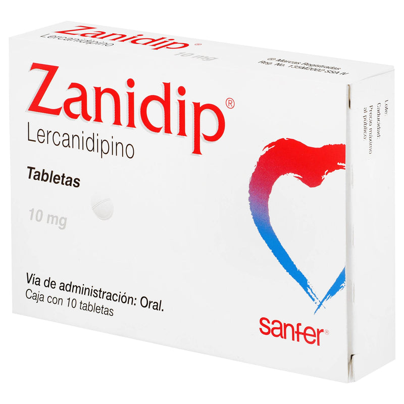 Zanidip (Lecarnidipino) Tabletas 10Mg Con 10 - WeCare Pharma