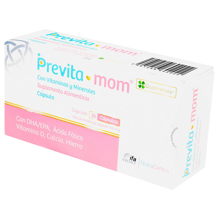 Previta Mom 1155Mg Con 30 Capsulas (Suplemento Alimenticio) - WeCare Pharma