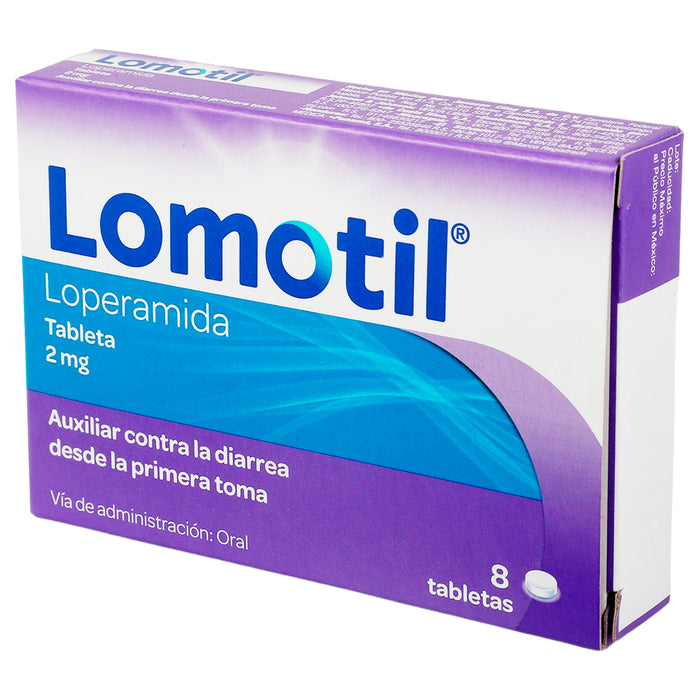 Lomotil 2Mg Con 8 Tabletas (Loperamida) 3 - 7501057002663