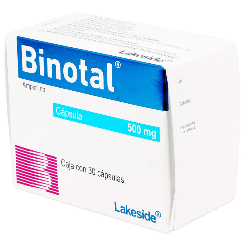 Binotal 500Mg Con 30 Capsulas (Ampicilina) - WeCare Pharma