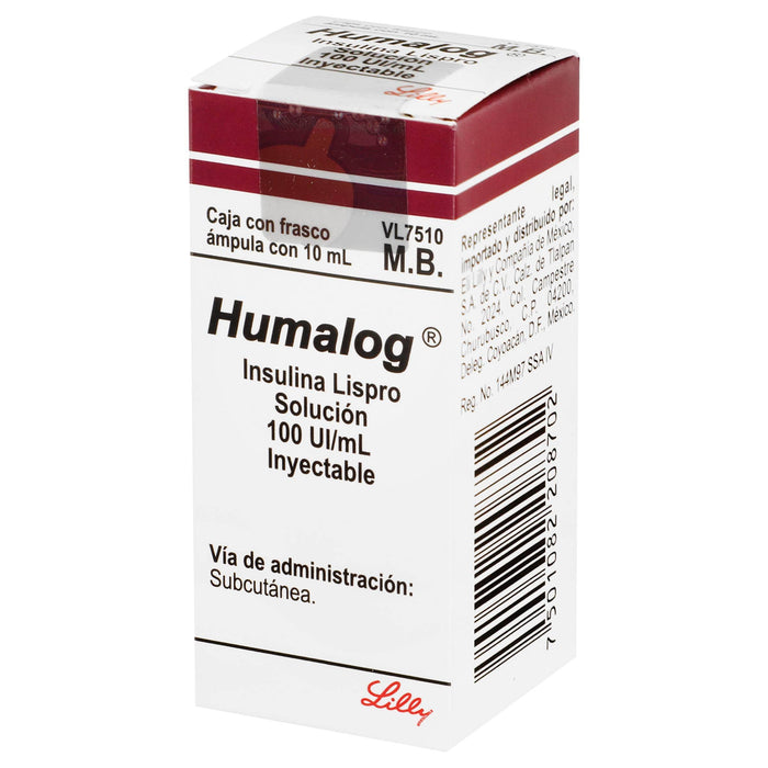 Humalog Frasco 100Unid/Ml 10Ml Con 1 Ampulas (Insulina Lispro) - WeCare Pharma