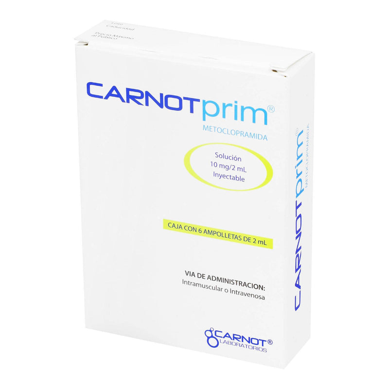 Carnotprim 10Mg/2Ml Con 6 Ampulas (Metoclopramida) - WeCare Pharma