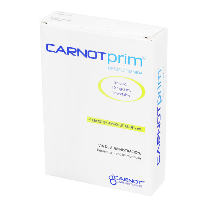 Carnotprim 10Mg/2Ml Con 6 Ampulas (Metoclopramida) 3 - 7501124100759