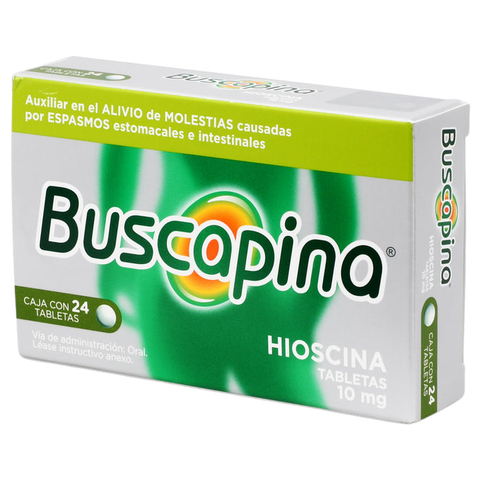 Buscapina 10Mg Con 24 Tabletas (Hioscina) 3 - 7501165011649