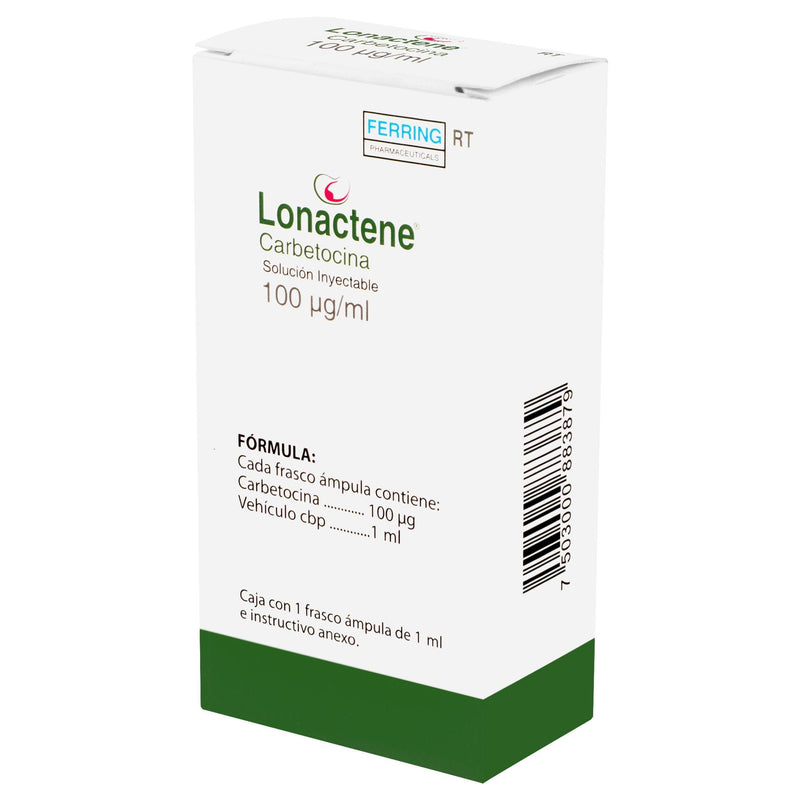 Lonactene Rt Frasco 100Mg 1Ml Con 1 Ampulas (Carbetocina) - WeCare Pharma