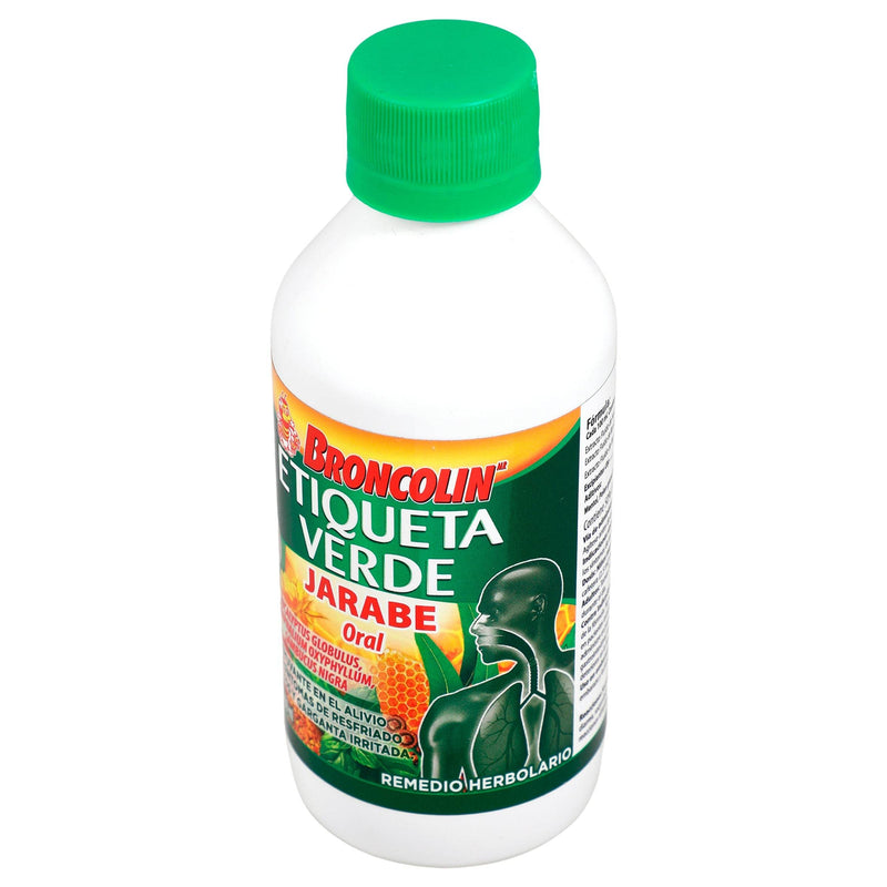 Broncolin Etiqueta Verde Jarabe 250Ml (Mezcla De Plantas) - WeCare Pharma