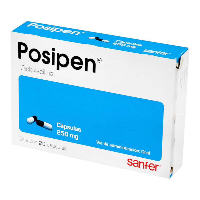 Posipen 250Mg Con 20 Capsulas (Dicloxacilina) - WeCare Pharma