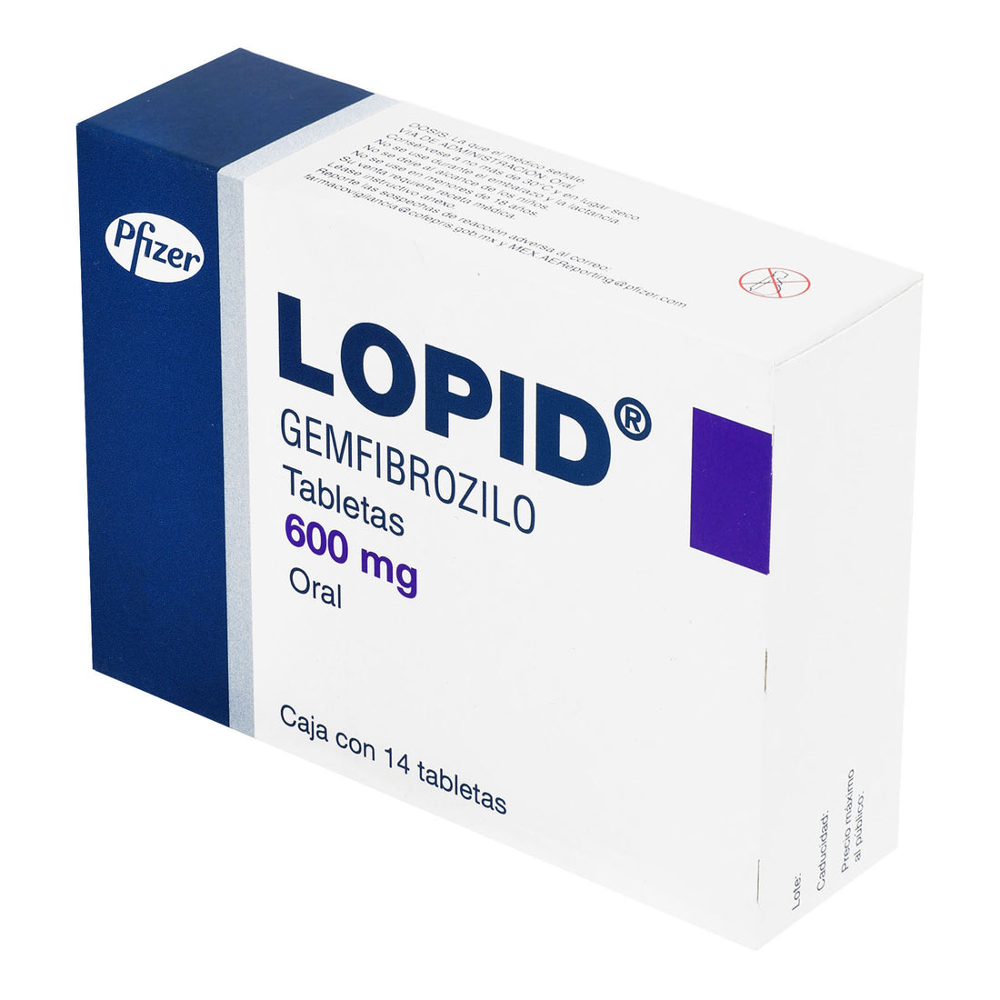 Lopid 600Mg Con 14 Tabletas (Gemfibrozilo) 3 - 7501057002168