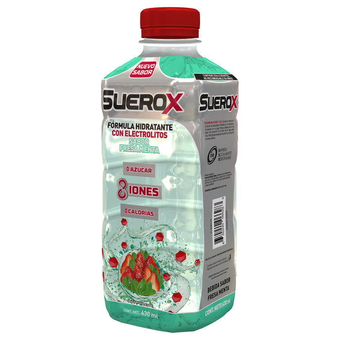 Suerox 8Iones Frasco 630Ml Fresa-Menta (Electrolitos Orales) 3 - 650240066283