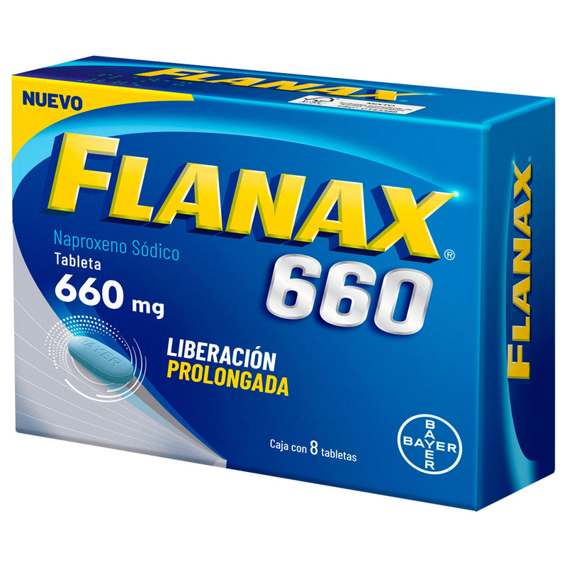Flanax 660Mg Con 8 Tabletas (Naproxeno) - WeCare Pharma