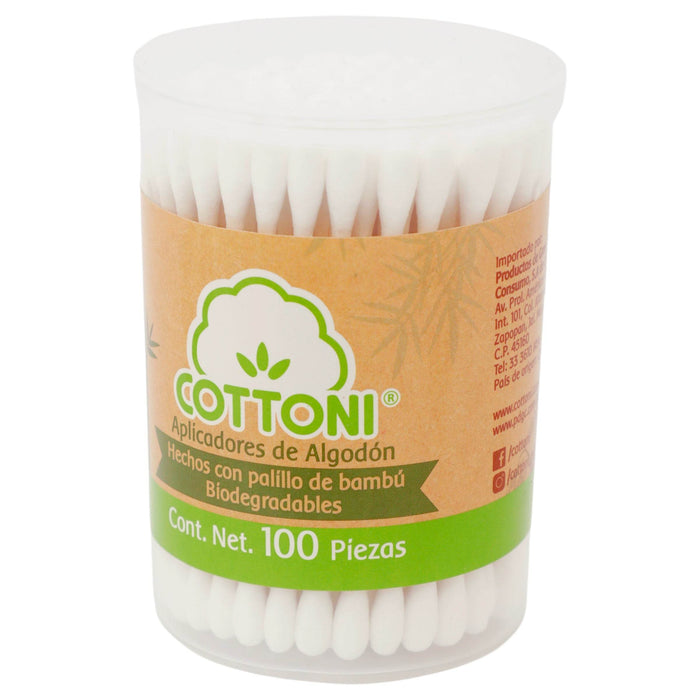 Aplicadores De Algodón Cottoni Con 100 - WeCare Pharma
