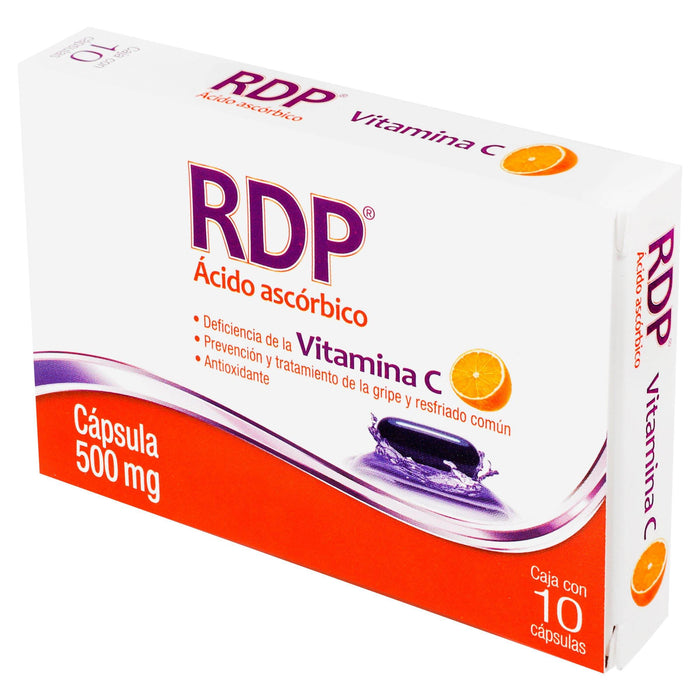 Rdp 500Mg Con 10 Capsulas (Acido Ascorbico) - WeCare Pharma
