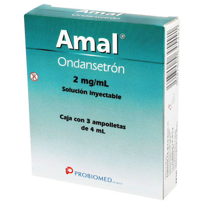 Amal 2Mg 4Ml Con 3 Ampulas (Ondansetron) 3 - 7503000645491