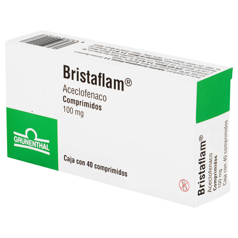 Bristaflam 100Mg Con 40 Comprimidos (Aceclofenaco) - WeCare Pharma