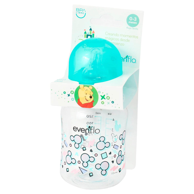 Biberon Disney Europa Flujo Lento 4Oz Evenflo - WeCare Pharma