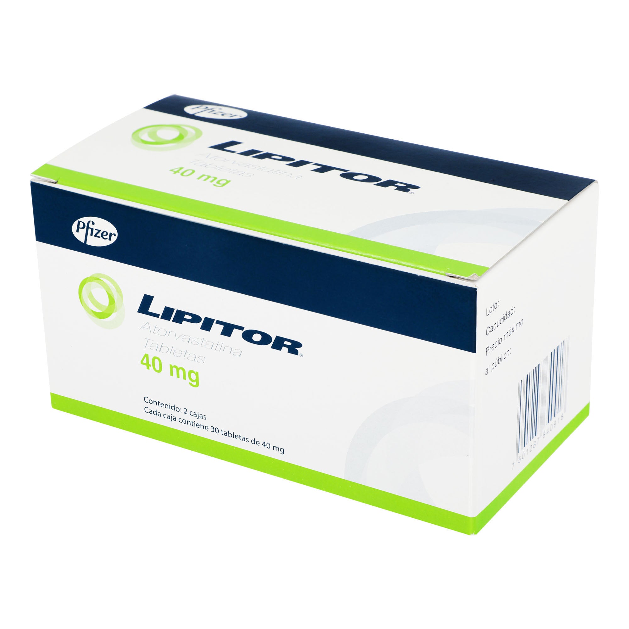 Lipitor 40Mg Con 30+30 Tabletas (Atorvastatina) 3 - 7501287640918