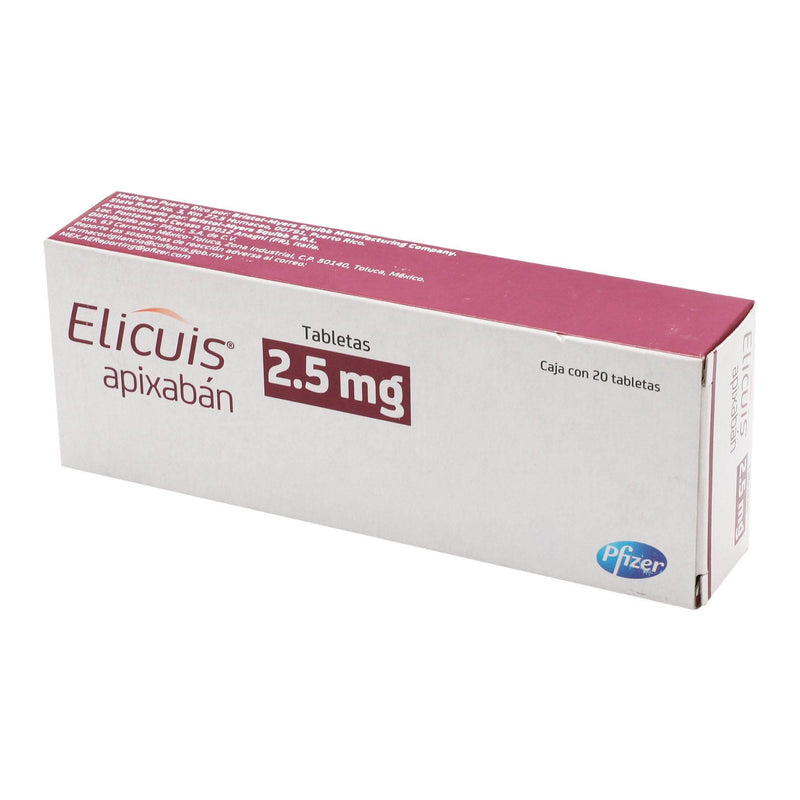 Elicuis 2.5Mg Con 20 Tabletas (Apixaban) - WeCare Pharma