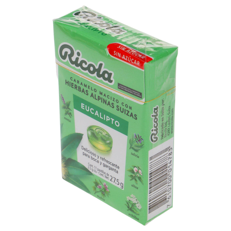 Caramelo Ricola Pastillas 27.5G Con 11 Eucalipto (Hierbas Alpinas Suizas) - WeCare Pharma