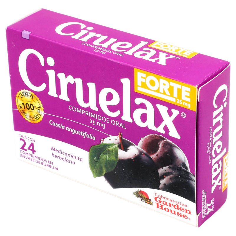 Ciruelax Forte 25Mg Con 24 Comprimidos (Cassia Angustifolia) - WeCare Pharma
