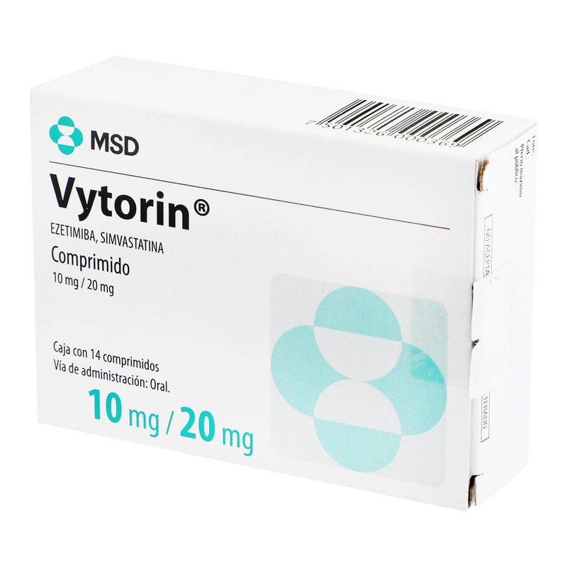 Vytorin 10Mg/20Mg Con 14 Comprimidos (Ezetimiba/Simvastatina) - WeCare Pharma