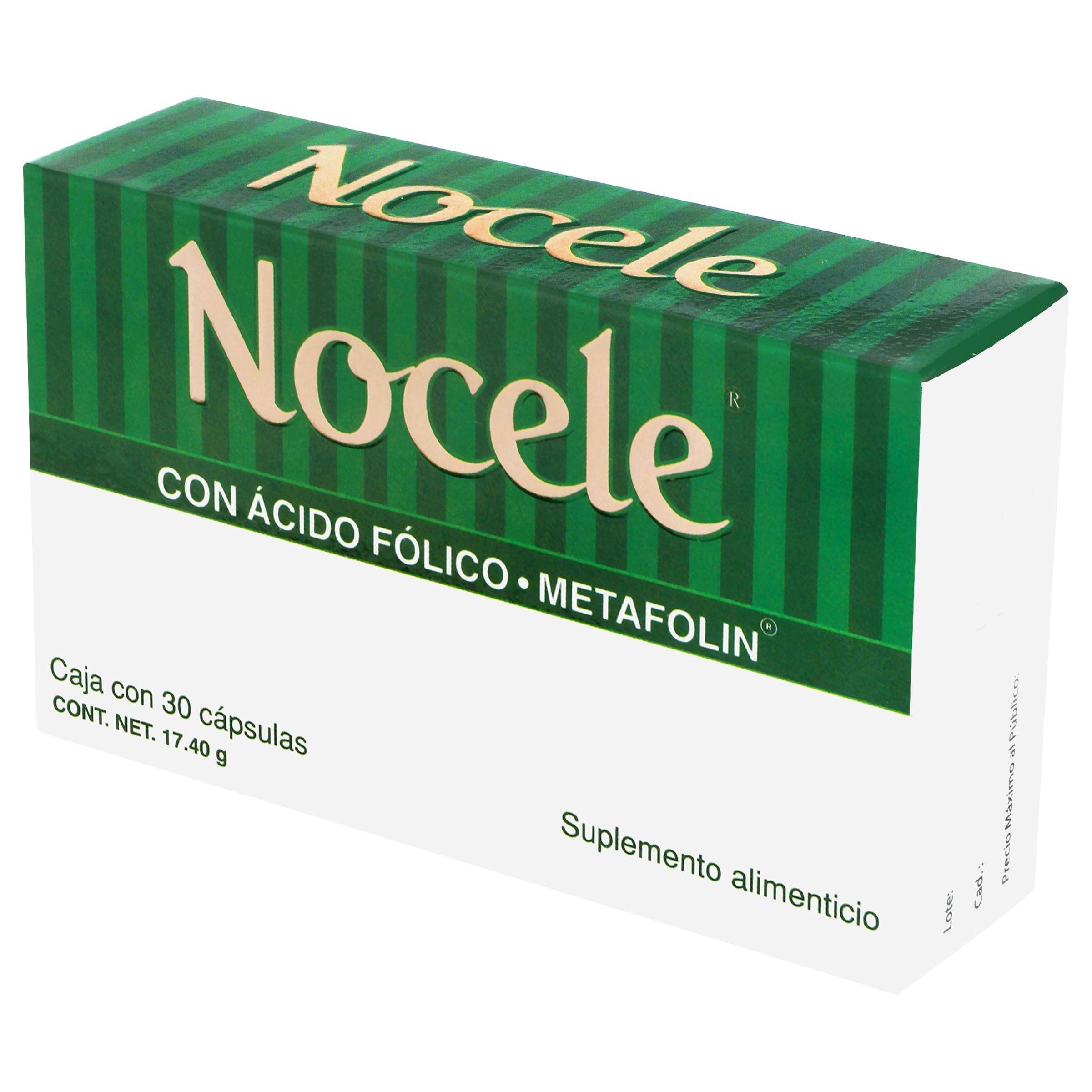 Nocele 17.4G Con 30 Capsulas (Ac Folico/Metafolin) — WeCare Pharma