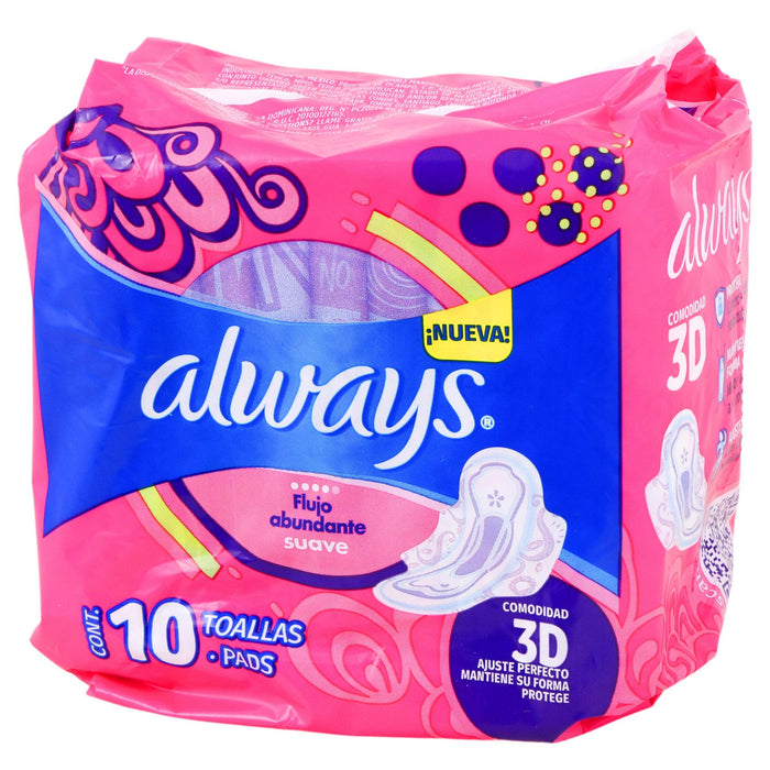 Toallas Always Pink Con 10 - WeCare Pharma