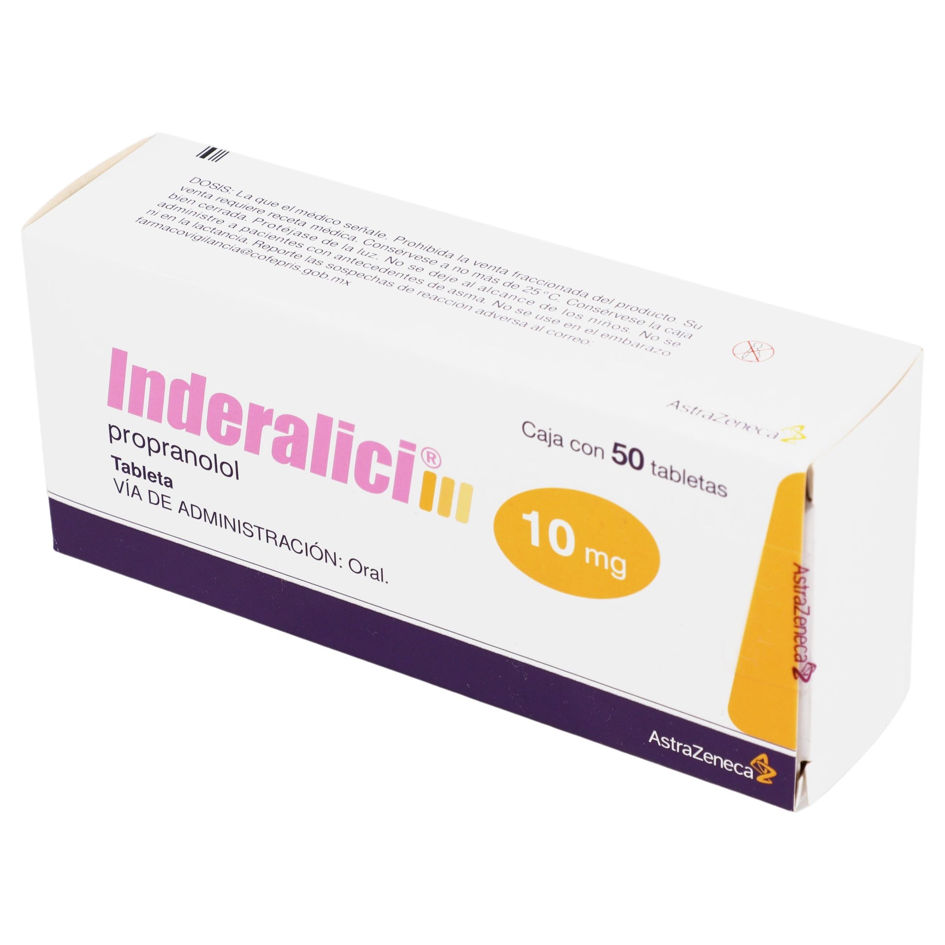 Inderalici 10Mg Con 50 Tabletas (Propranolol) 3 - 5000456054300