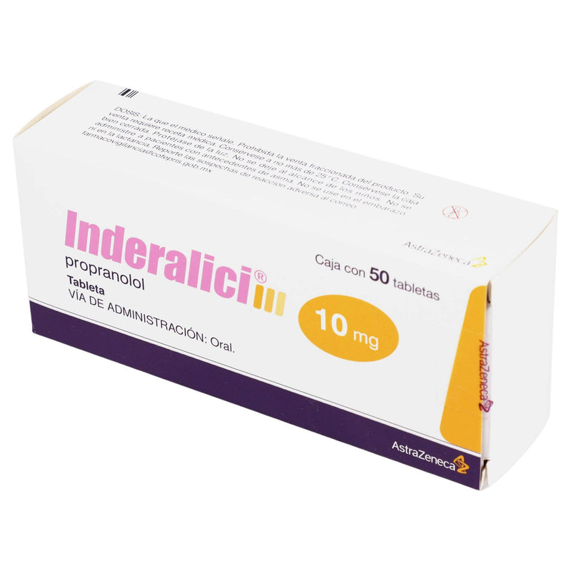 Inderalici 10Mg Con 50 Tabletas (Propranolol) - WeCare Pharma