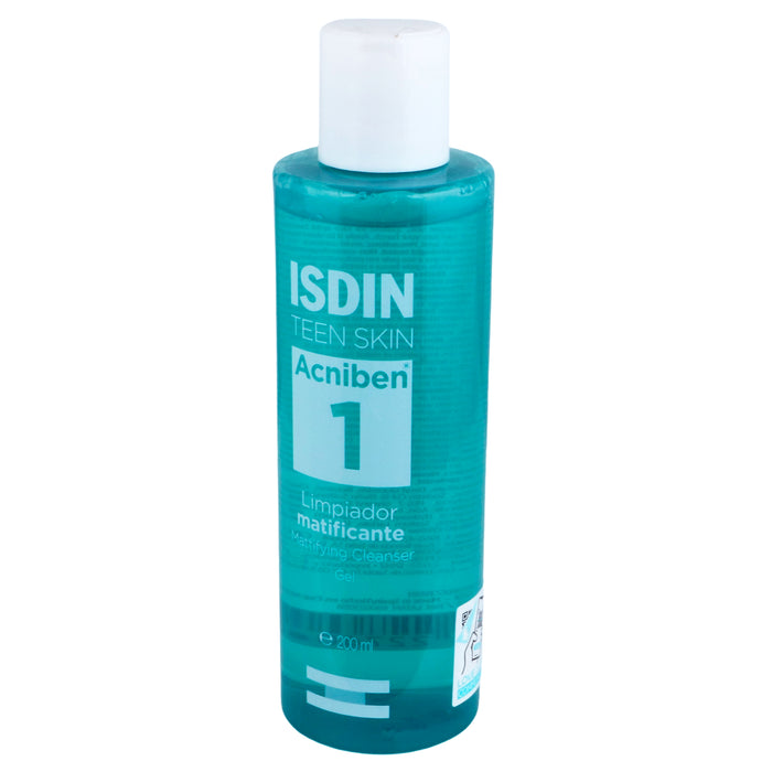 Isdin Teen Skin Acniben 1 Limpiador Matificante 200Ml 4 - 8429420227606