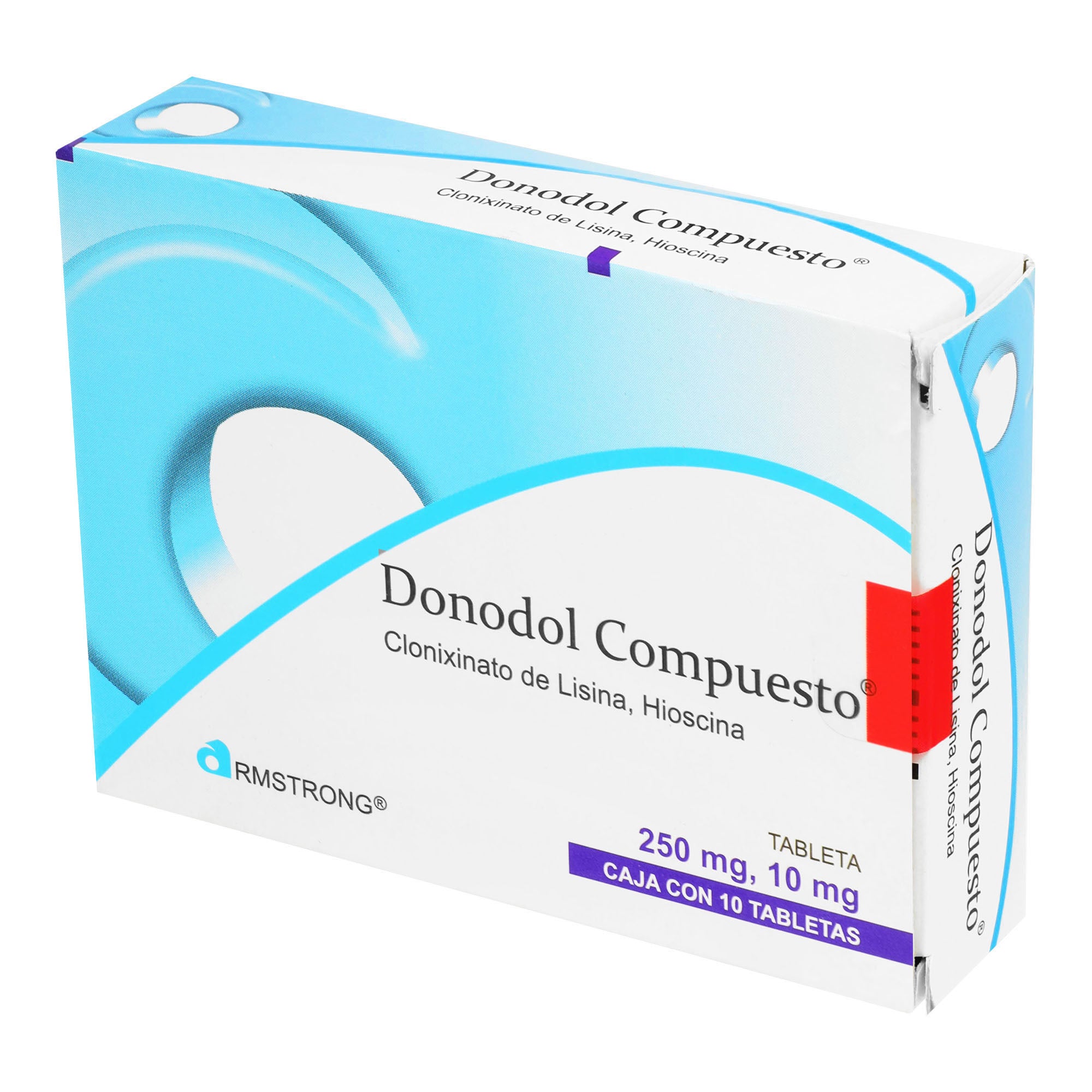 Donodol Compuesto 250Mg/10Mg Con 10 Tabletas (Clonixinato De Lisina/Hioscina) 3 - 7501089808806