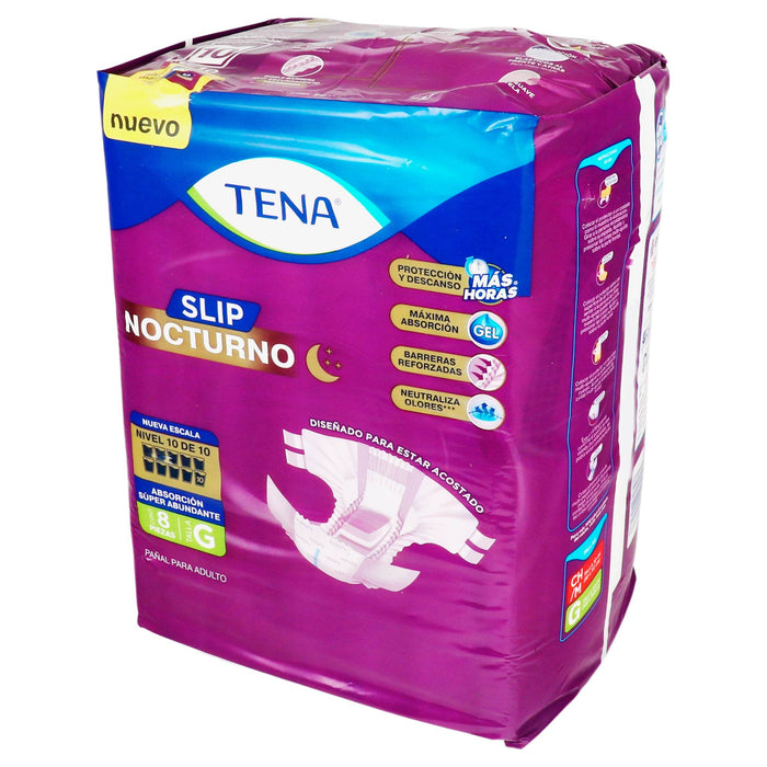 Pañal Tena Slip Nocturno Grande Con 8 - WeCare Pharma